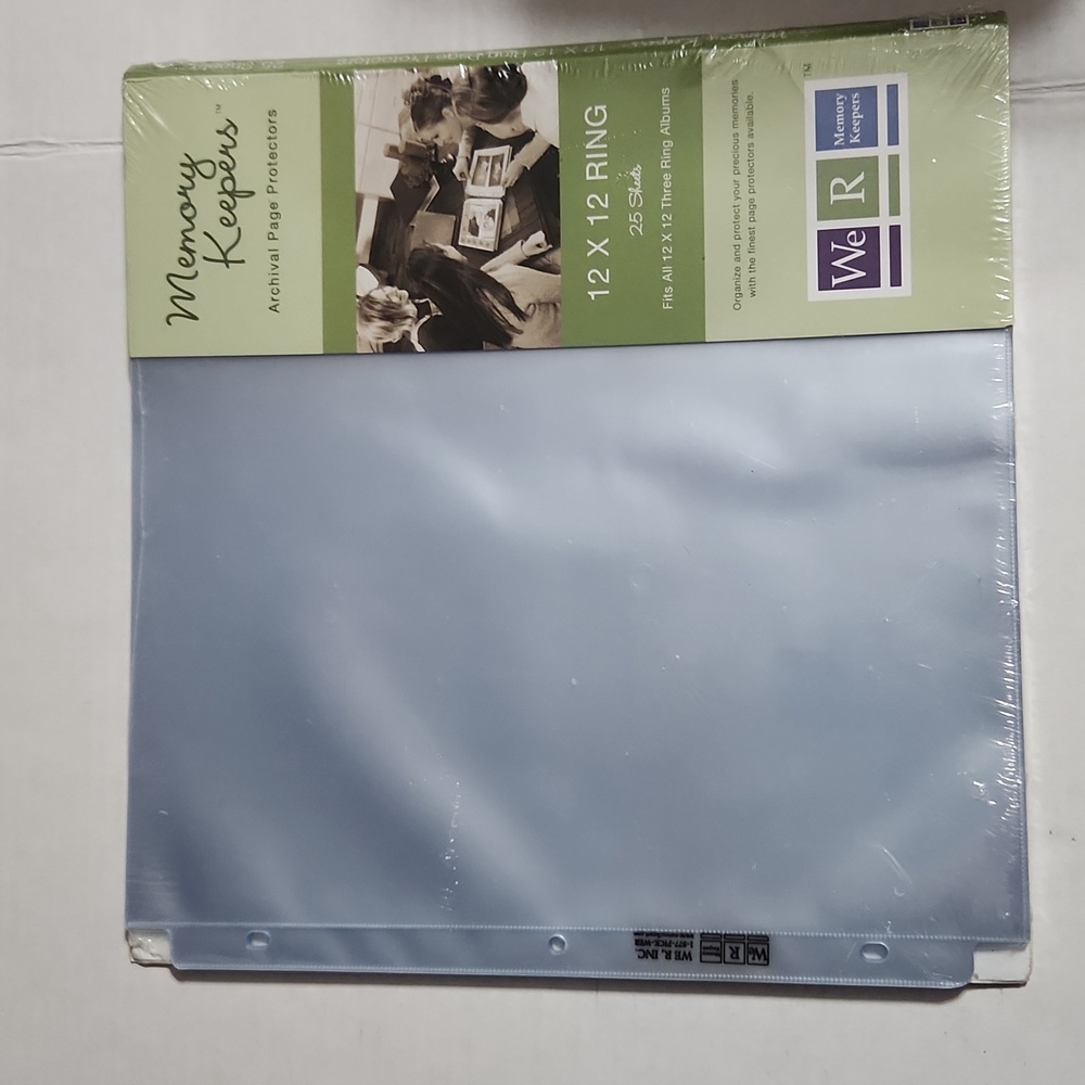 Memory Keepers Archival Page Protectors 12X12 Rings 25 sheets NWOT